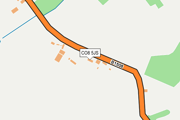 CO8 5JS map - OS OpenMap – Local (Ordnance Survey)