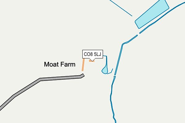 CO8 5LJ map - OS OpenMap – Local (Ordnance Survey)