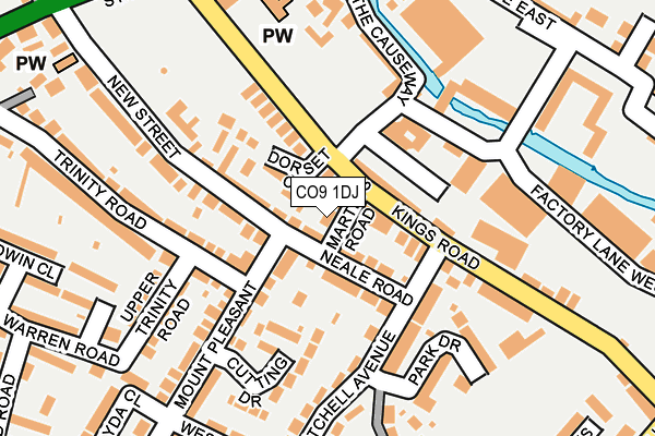 CO9 1DJ map - OS OpenMap – Local (Ordnance Survey)