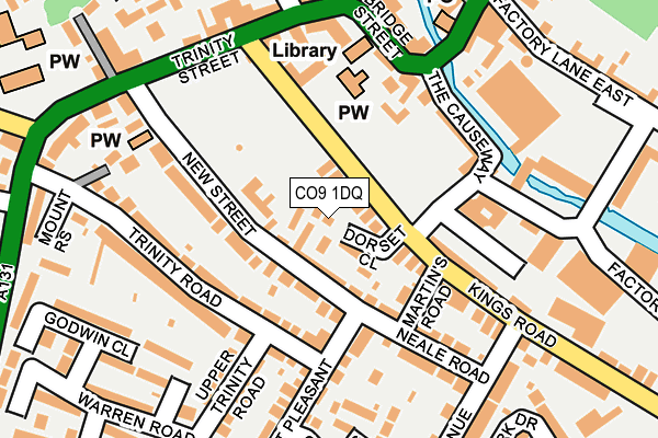 CO9 1DQ map - OS OpenMap – Local (Ordnance Survey)