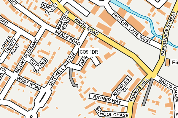 CO9 1DR map - OS OpenMap – Local (Ordnance Survey)