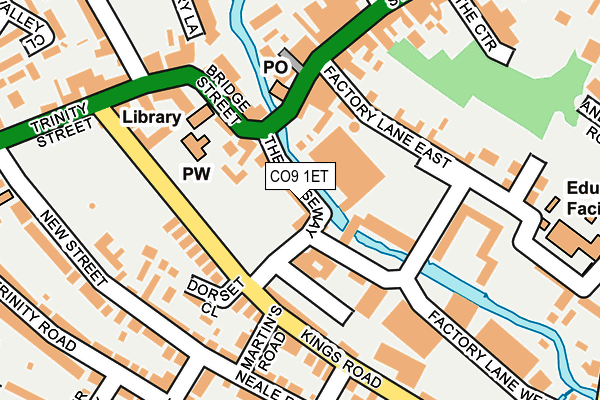 CO9 1ET map - OS OpenMap – Local (Ordnance Survey)