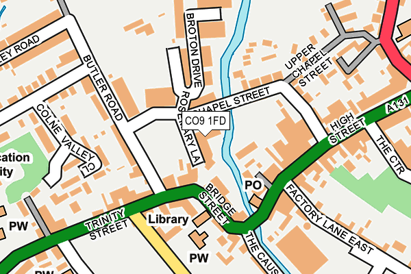 CO9 1FD map - OS OpenMap – Local (Ordnance Survey)