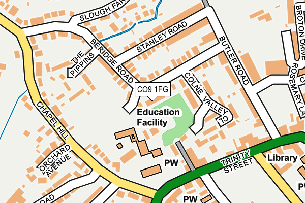 CO9 1FG map - OS OpenMap – Local (Ordnance Survey)