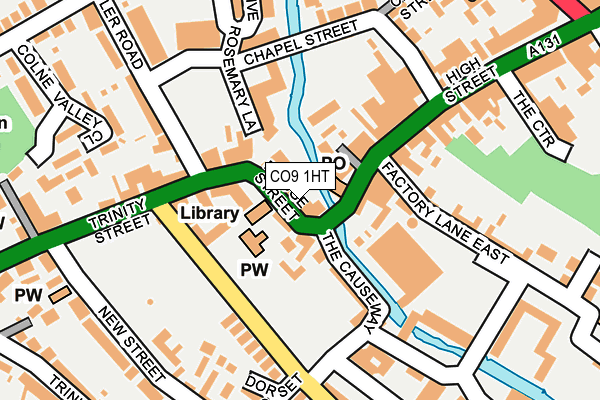 CO9 1HT map - OS OpenMap – Local (Ordnance Survey)