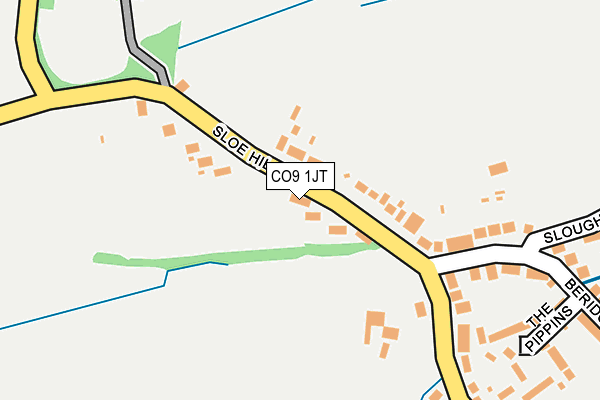 CO9 1JT map - OS OpenMap – Local (Ordnance Survey)