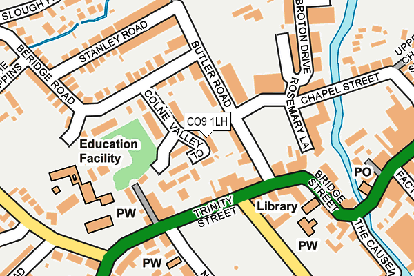 CO9 1LH map - OS OpenMap – Local (Ordnance Survey)