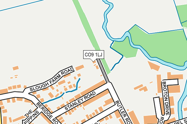CO9 1LJ map - OS OpenMap – Local (Ordnance Survey)
