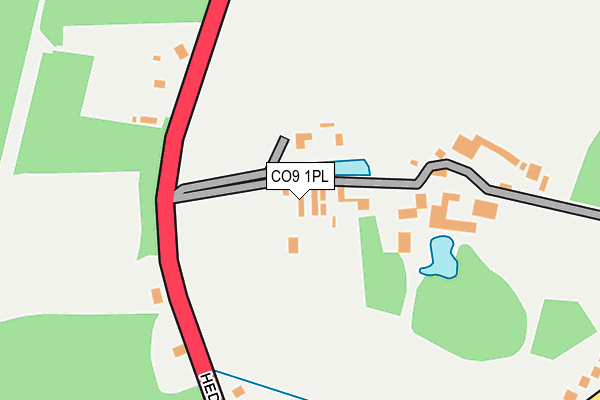 CO9 1PL map - OS OpenMap – Local (Ordnance Survey)