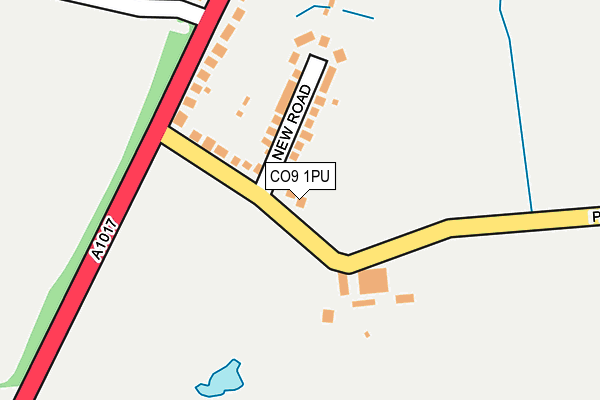 CO9 1PU map - OS OpenMap – Local (Ordnance Survey)