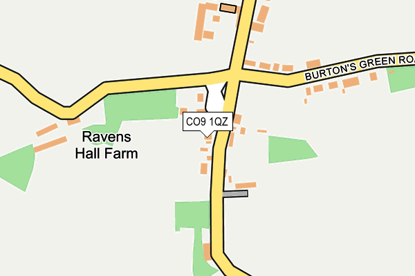 CO9 1QZ map - OS OpenMap – Local (Ordnance Survey)