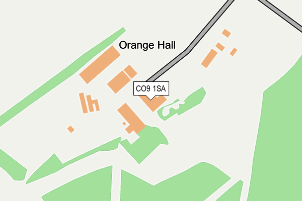 CO9 1SA map - OS OpenMap – Local (Ordnance Survey)