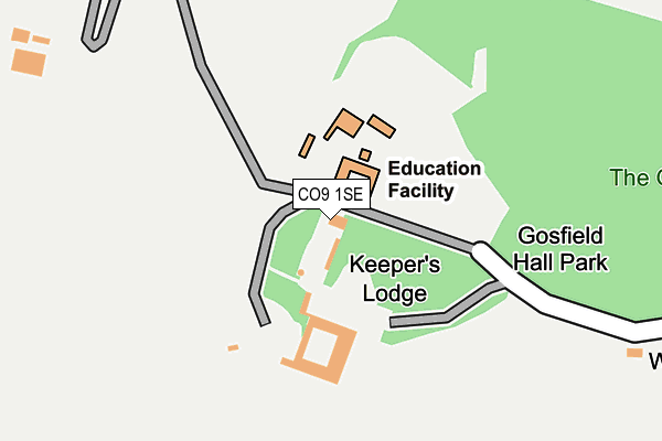 CO9 1SE map - OS OpenMap – Local (Ordnance Survey)