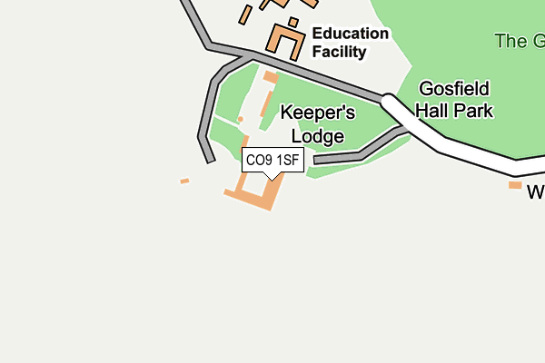 CO9 1SF map - OS OpenMap – Local (Ordnance Survey)