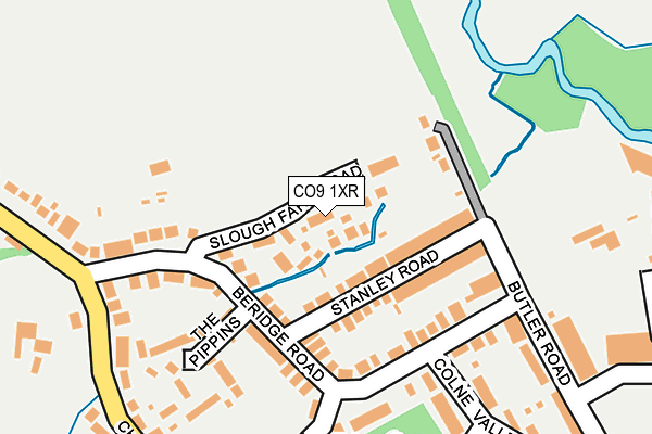 CO9 1XR map - OS OpenMap – Local (Ordnance Survey)