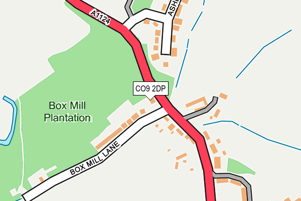 CO9 2DP map - OS OpenMap – Local (Ordnance Survey)