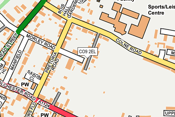 CO9 2EL map - OS OpenMap – Local (Ordnance Survey)