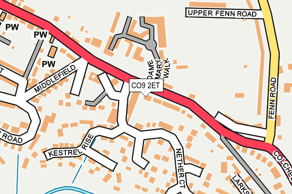 CO9 2ET map - OS OpenMap – Local (Ordnance Survey)