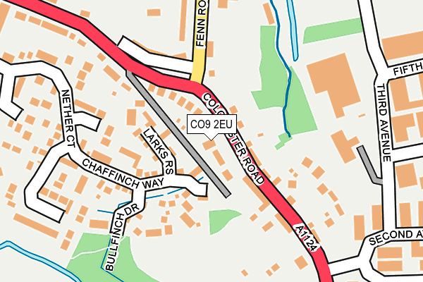 CO9 2EU map - OS OpenMap – Local (Ordnance Survey)