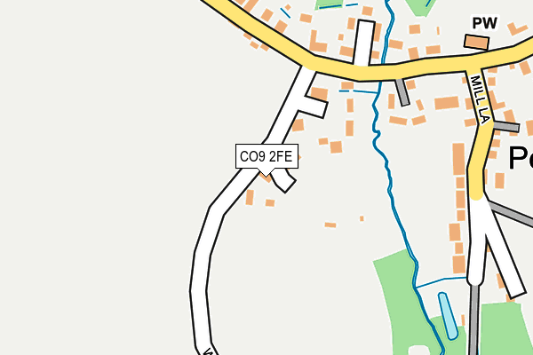 CO9 2FE map - OS OpenMap – Local (Ordnance Survey)