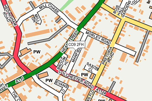 CO9 2FH map - OS OpenMap – Local (Ordnance Survey)