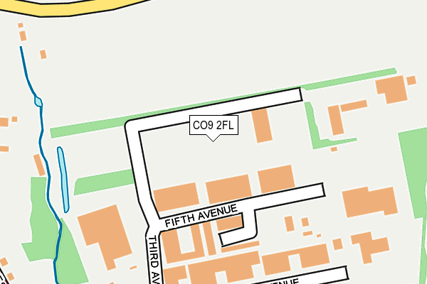 CO9 2FL map - OS OpenMap – Local (Ordnance Survey)