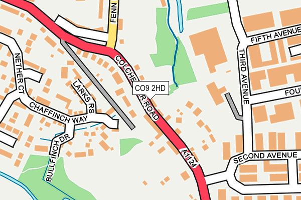 CO9 2HD map - OS OpenMap – Local (Ordnance Survey)