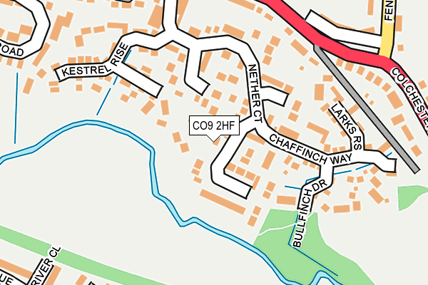 CO9 2HF map - OS OpenMap – Local (Ordnance Survey)