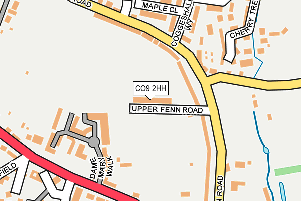 CO9 2HH map - OS OpenMap – Local (Ordnance Survey)