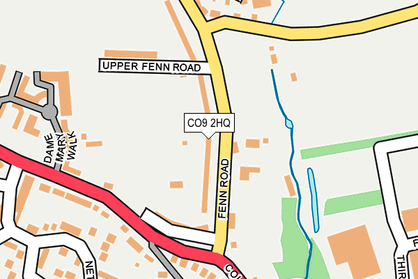 CO9 2HQ map - OS OpenMap – Local (Ordnance Survey)