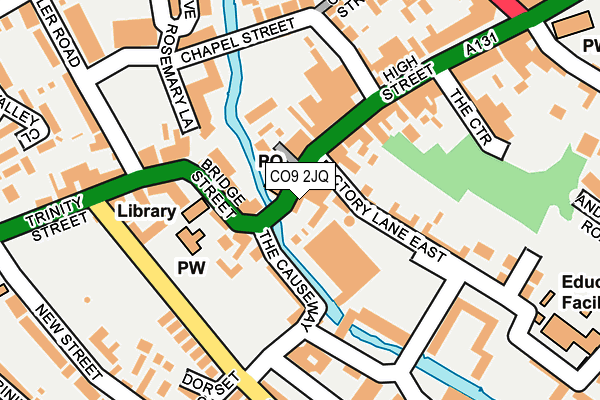 CO9 2JQ map - OS OpenMap – Local (Ordnance Survey)