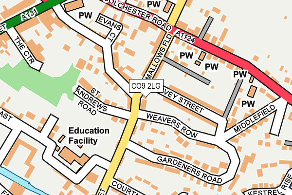 CO9 2LG map - OS OpenMap – Local (Ordnance Survey)