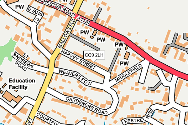 CO9 2LH map - OS OpenMap – Local (Ordnance Survey)