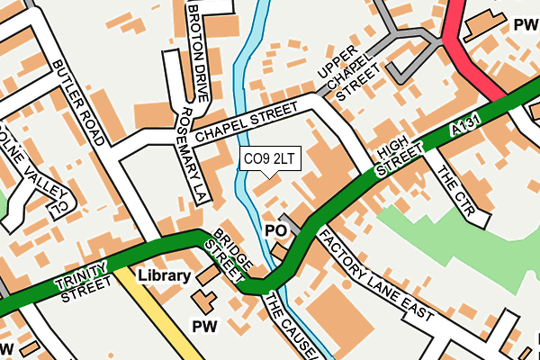 CO9 2LT map - OS OpenMap – Local (Ordnance Survey)