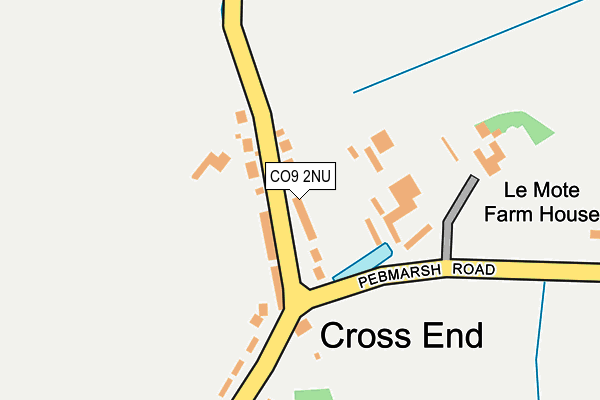 CO9 2NU map - OS OpenMap – Local (Ordnance Survey)