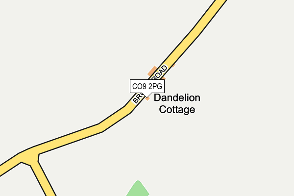 CO9 2PG map - OS OpenMap – Local (Ordnance Survey)