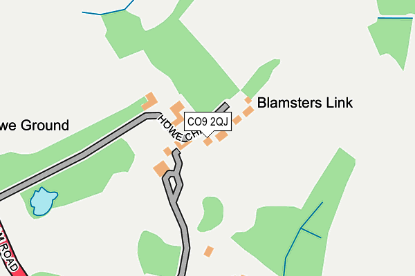 CO9 2QJ map - OS OpenMap – Local (Ordnance Survey)