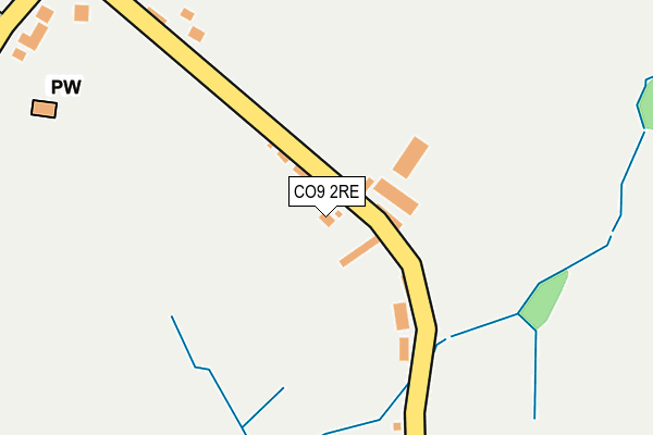 CO9 2RE map - OS OpenMap – Local (Ordnance Survey)