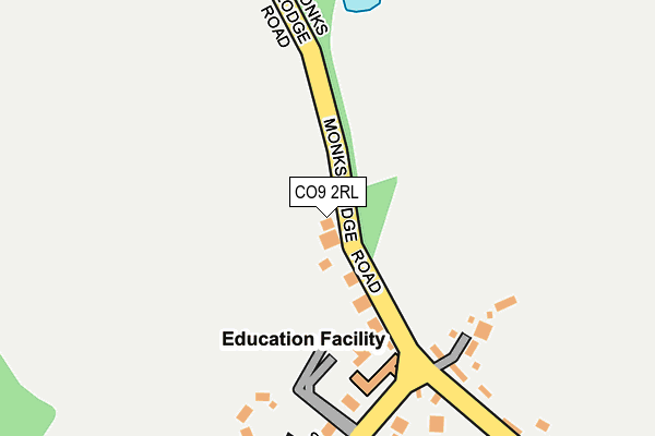 CO9 2RL map - OS OpenMap – Local (Ordnance Survey)