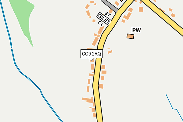 CO9 2RQ map - OS OpenMap – Local (Ordnance Survey)