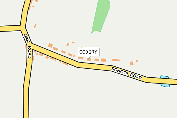 CO9 2RY map - OS OpenMap – Local (Ordnance Survey)