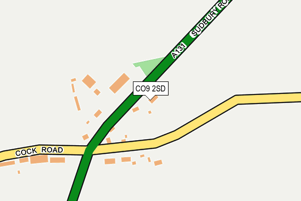 CO9 2SD map - OS OpenMap – Local (Ordnance Survey)