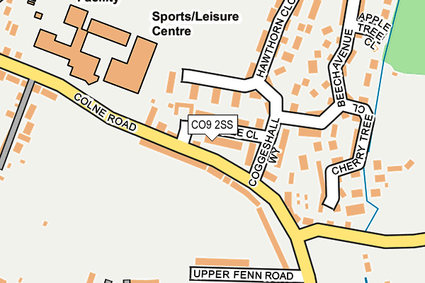 CO9 2SS map - OS OpenMap – Local (Ordnance Survey)
