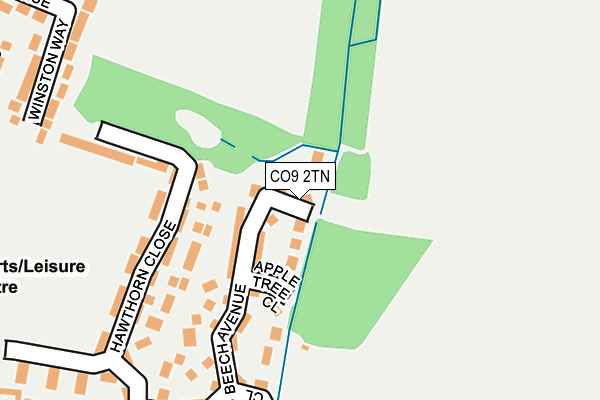 CO9 2TN map - OS OpenMap – Local (Ordnance Survey)
