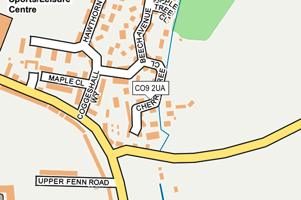 CO9 2UA map - OS OpenMap – Local (Ordnance Survey)