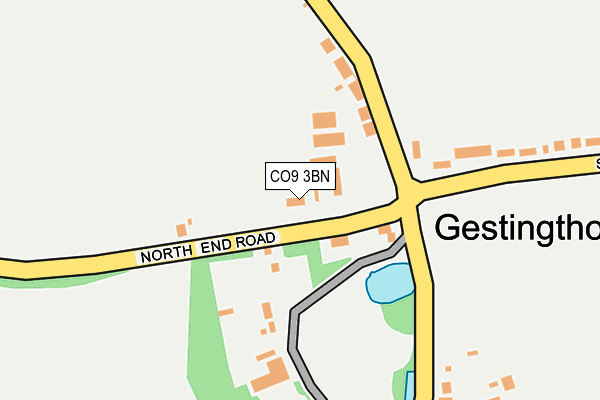 CO9 3BN map - OS OpenMap – Local (Ordnance Survey)