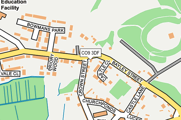 CO9 3DF map - OS OpenMap – Local (Ordnance Survey)
