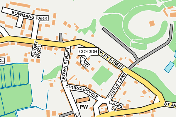 CO9 3DH map - OS OpenMap – Local (Ordnance Survey)