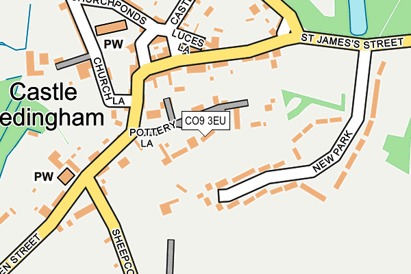 CO9 3EU map - OS OpenMap – Local (Ordnance Survey)