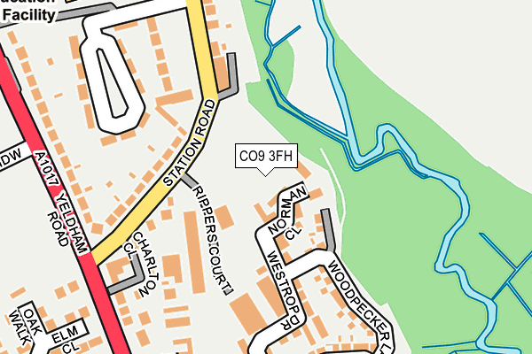 CO9 3FH map - OS OpenMap – Local (Ordnance Survey)
